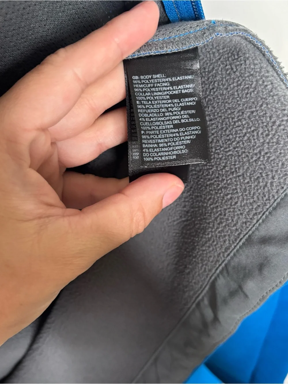 The North Face Apex Bionic Softshell Blue Jacket Mens Large